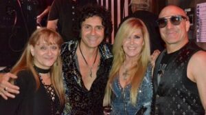 Sandy Rizzo with 2017 RockGodz Hall of Fame Inductees Phil Soussan, Lita Ford and Kenny Aronoff