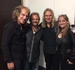 Dave Amato, Michael Anthony, Tony Franklin and Sandy Rizzo at 2016 RockGodz Hall of Fame Ceremony