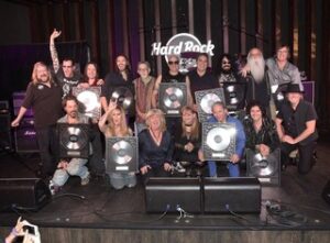 Sandy Rizzo with 2017 RockGodz Hall of Fame Inductees